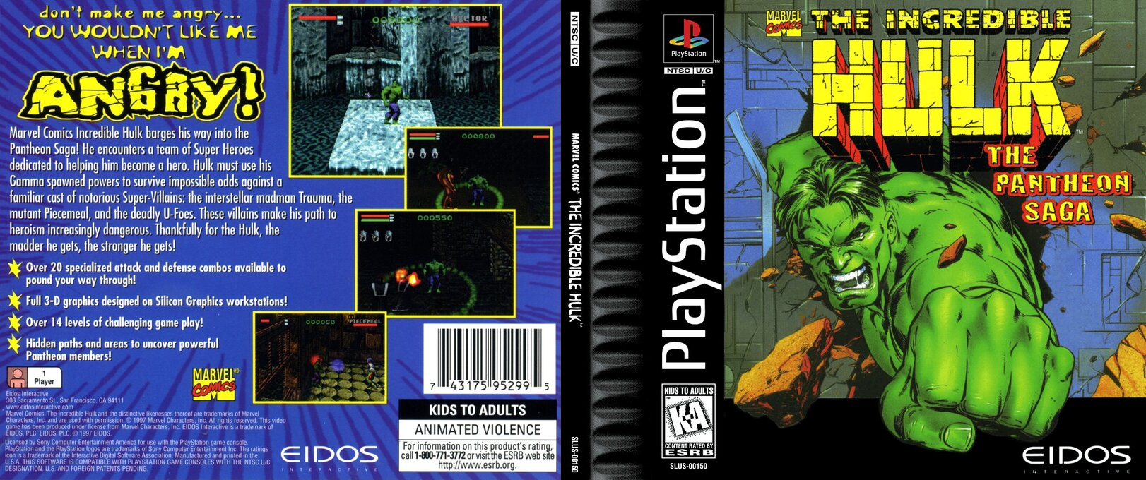 Incredible Hulk - The Pantheon Saga, The — box-texture (US)