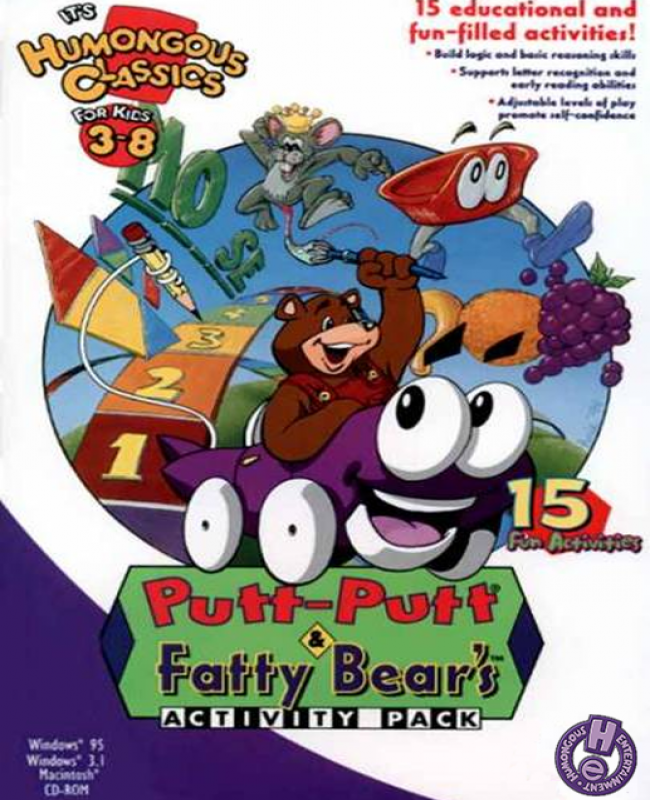 Putt-putt And Fatty Bear's Activity Pack box art