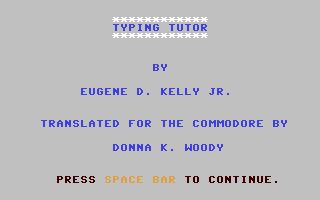 Typing Tutor — sstitle (WOR)