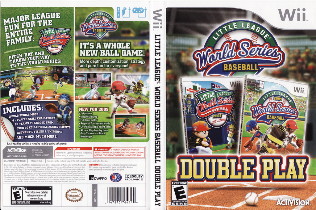 Little League World Series Baseball - Double Play — box-texture (US)