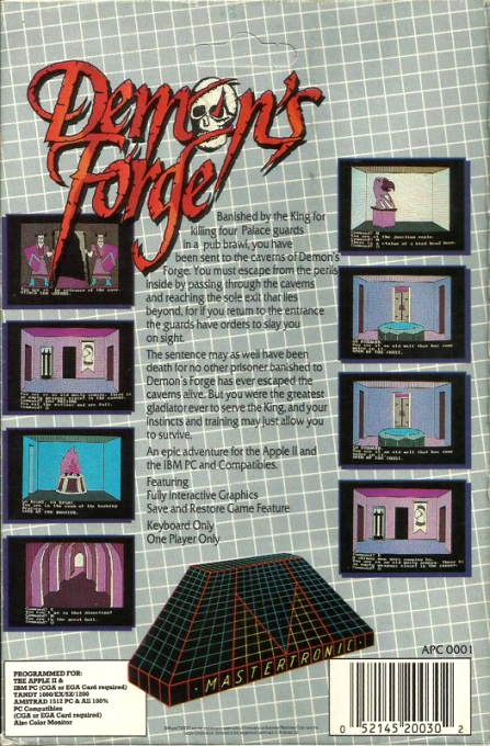 Demon's Forge — box-2D-back (US)
