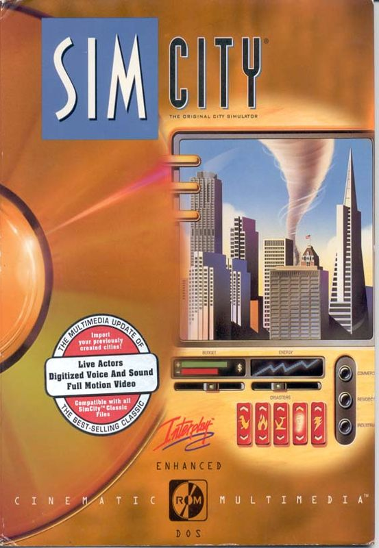 SimCity - Enhanced CD-ROM box art
