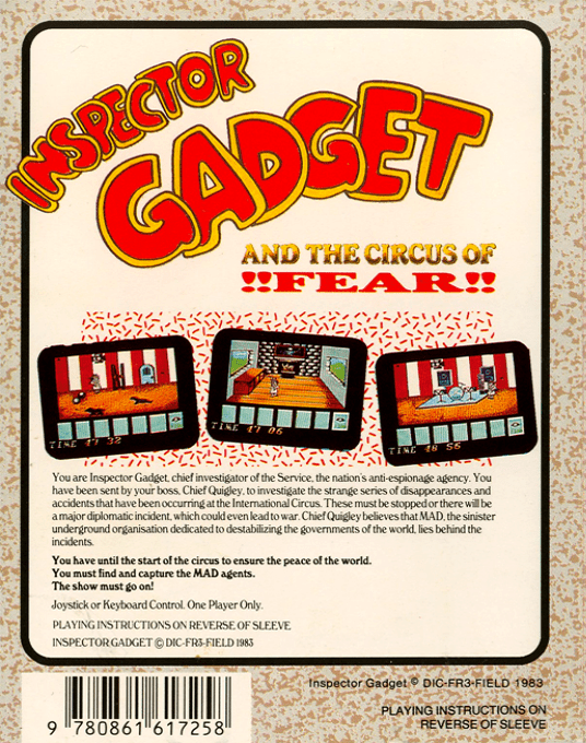 Inspector Gadget and the Circus of Fear — box-2D-back (EU)