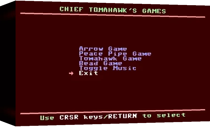Chief Tomahawk's Games — box-3D (WOR)