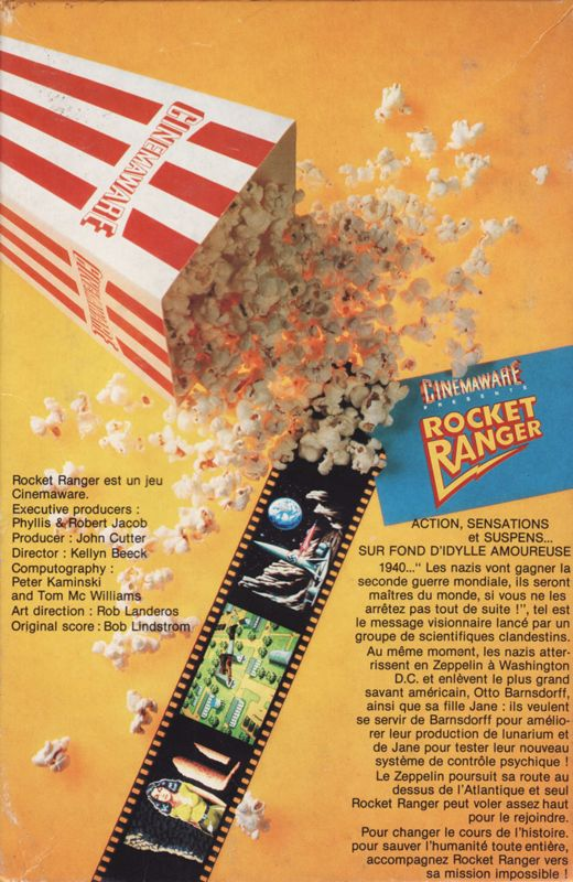 Rocket Ranger — box-2D-back (FR)