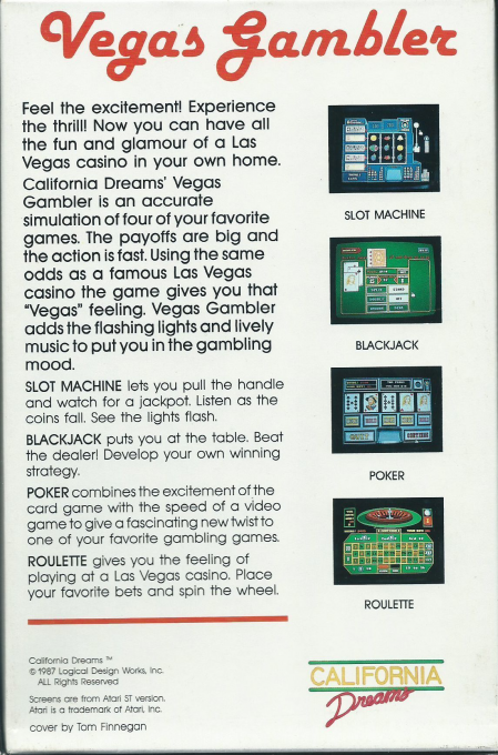 Vegas Gambler — box-2D-back (US)