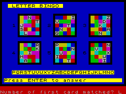 Letter Bingo — ss (WOR)