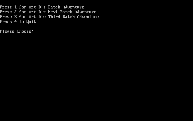 Art D's Batch Adventure box art