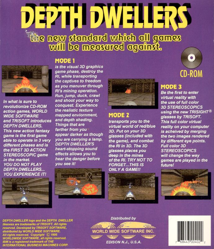Depth Dwellers — box-2D-back (US)