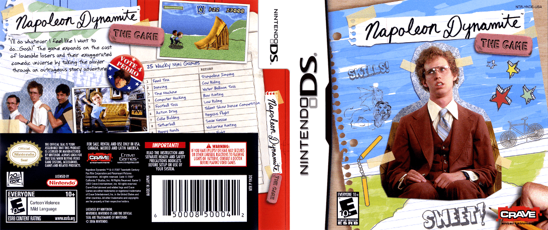 Napoleon Dynamite - The Game — box-texture (US)