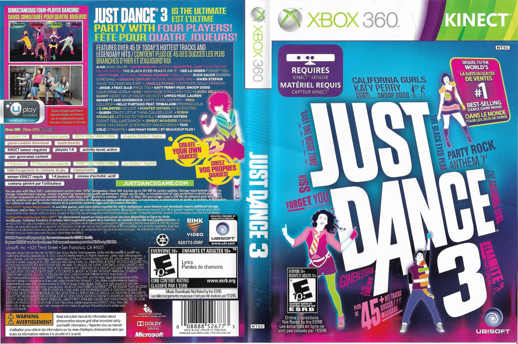 Just Dance 3 — box-texture (CA)