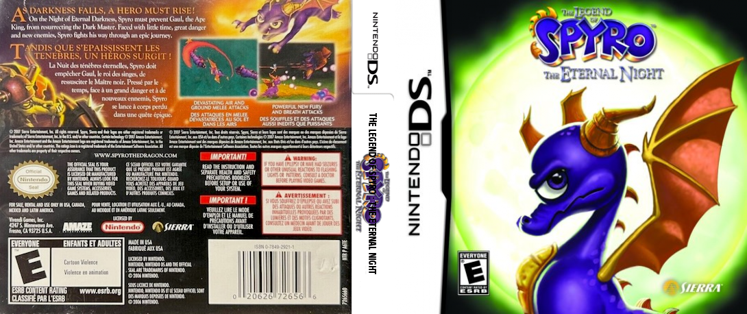 Legend of Spyro, The - The Eternal Night — box-texture (US)