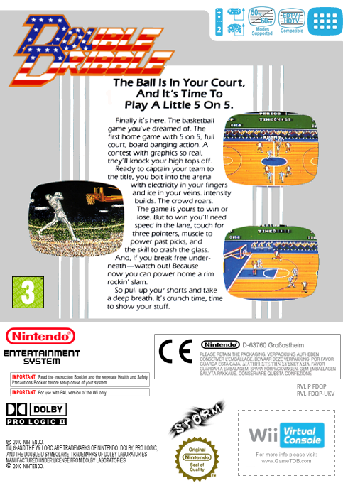 Double Dribble — box-2D-back (EU)