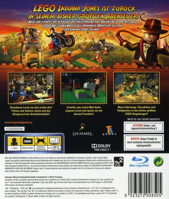 LEGO Indiana Jones 2 - The Adventure Continues — box-2D-back (DE)