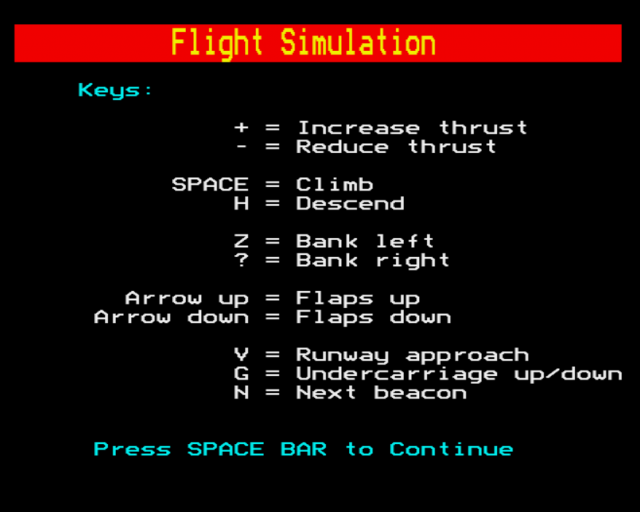 Flight Simulation — sstitle (WOR)