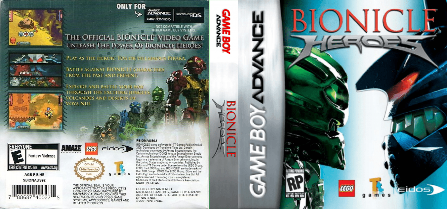 Bionicle Heroes — box-texture (US)