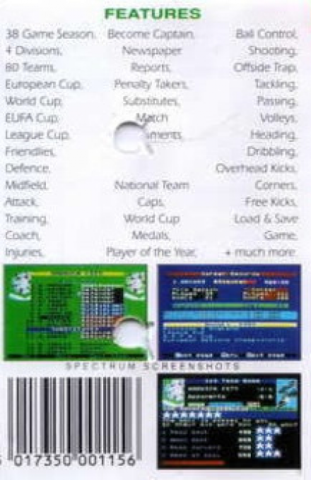 Professional Footballer — box-2D-back (EU)