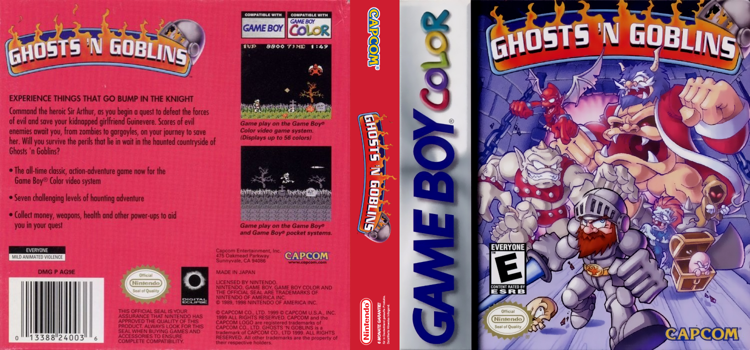 Ghosts 'n Goblins — box-texture (US)