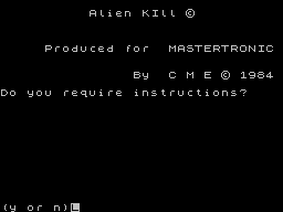 Alien Kill — sstitle (WOR)