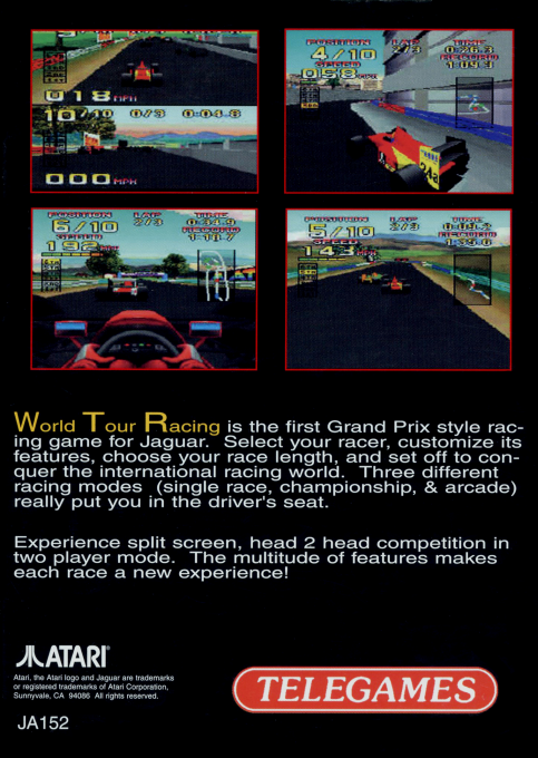 World Tour Racing — box-2D-back (WOR)