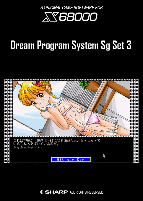 Dream Program System Sg Set 3 — box-2D (SS)