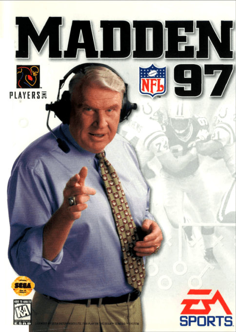 Madden NFL 97 box art