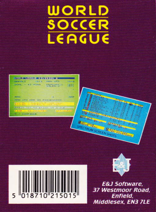 World Soccer League — box-2D-back (EU)