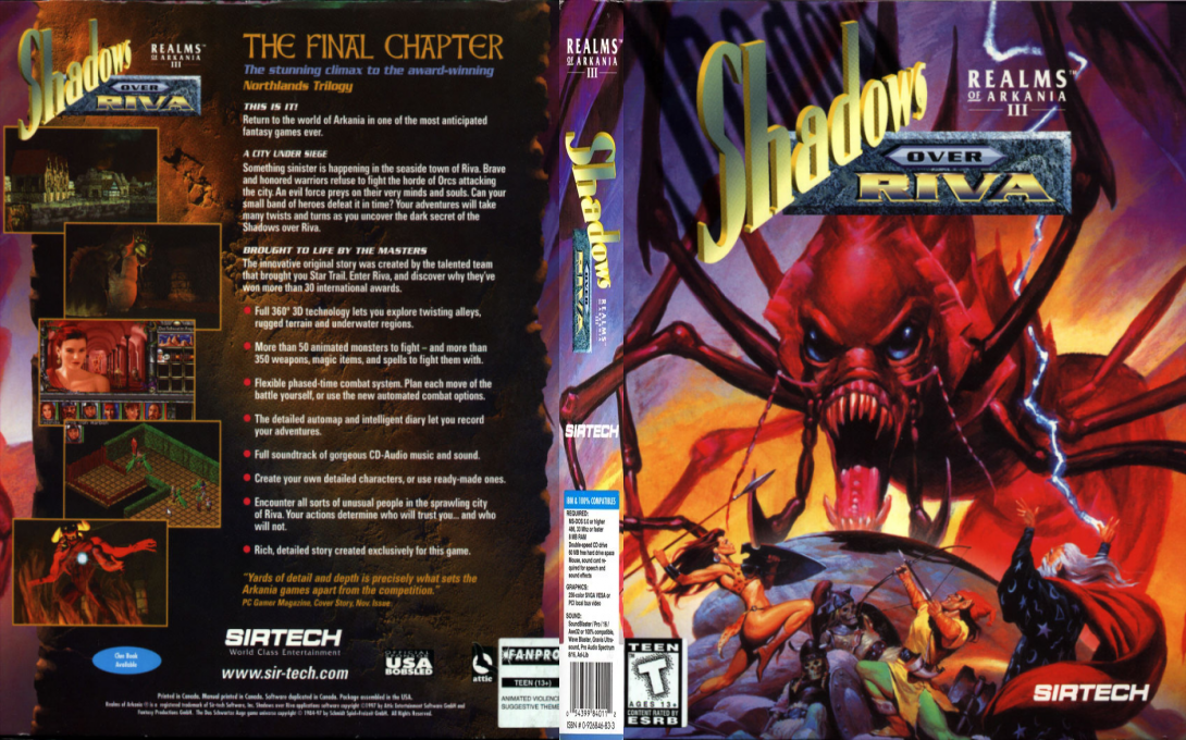 Realms Of Arkania 3 - Shadows Over Riva — box-texture (US)