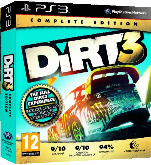 Dirt 3 - Complete Edition — box-3D (EU)