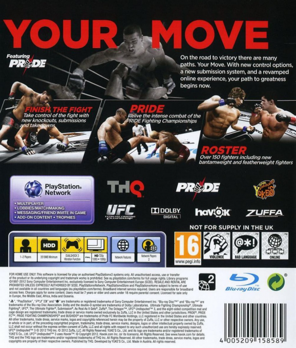 UFC Undisputed 3 — box-2D-back (EU)