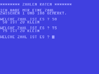 Zahlen raten — ss (DE)