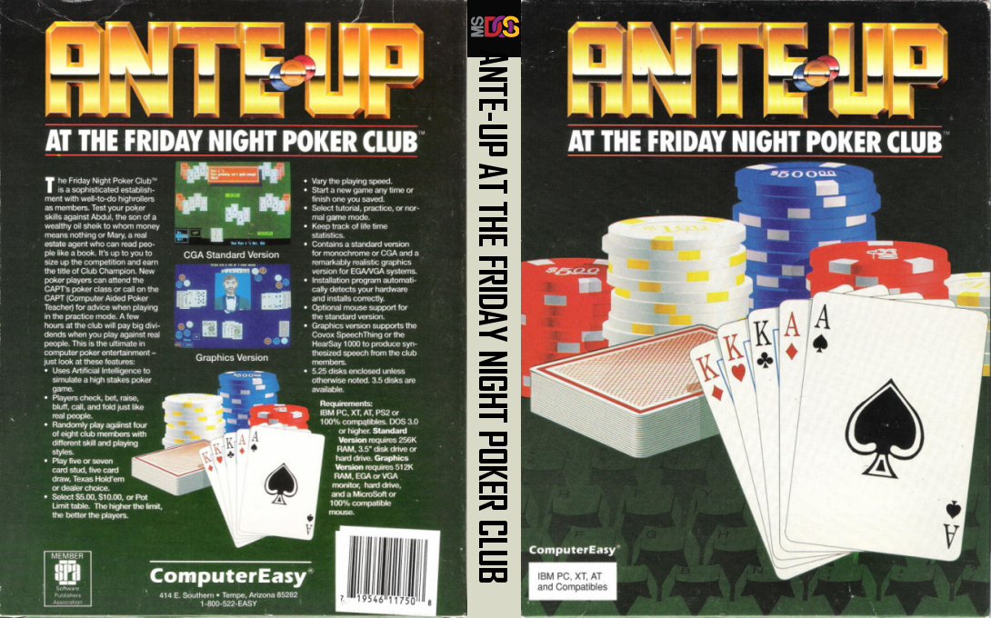 Ante-up At The Friday Night Poker Club — box-texture (US)