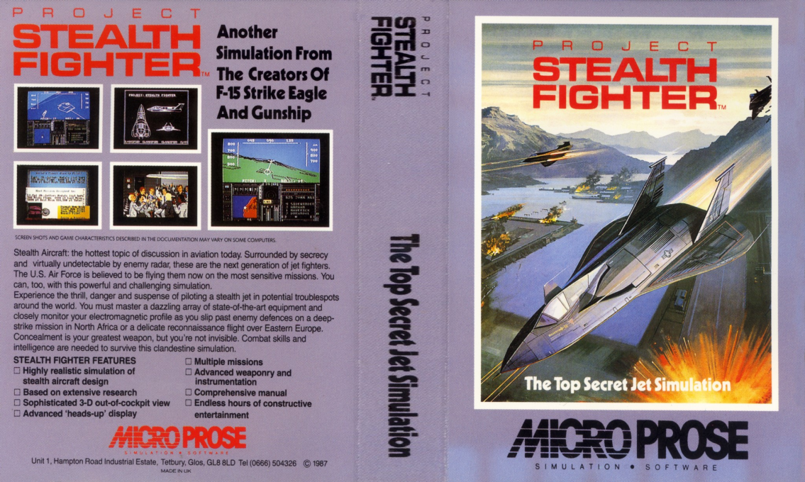 F-19 Stealth Fighter — box-texture (EU)