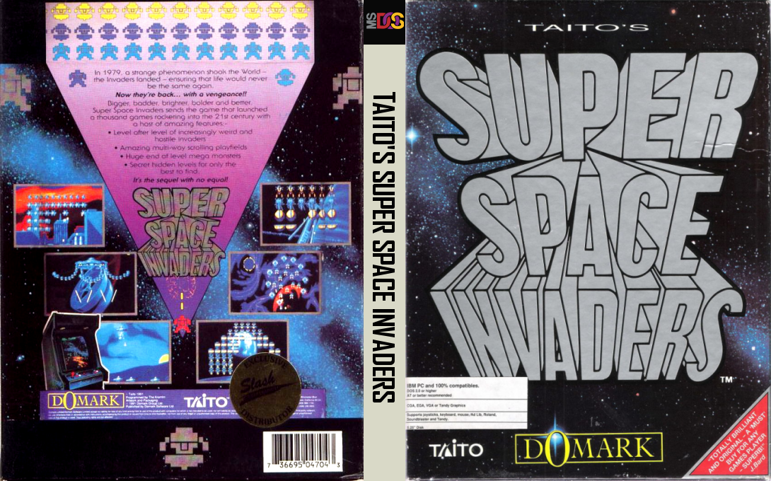 Taito's Super Space Invaders — box-texture (US)