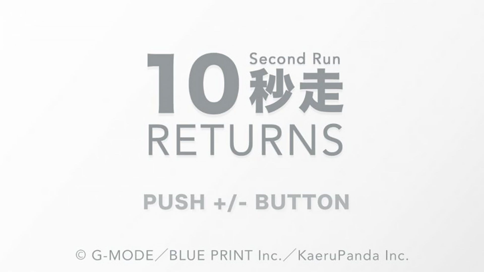 10 Second Run RETURNS — sstitle (WOR)