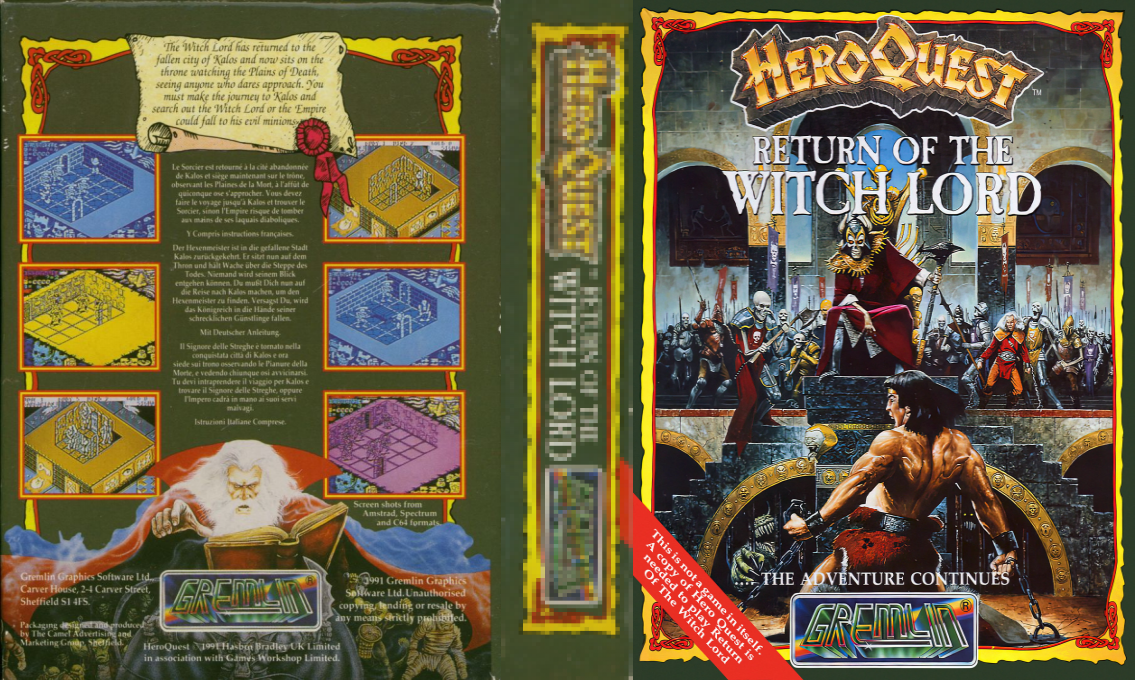 Hero Quest - Return Of The Witch Lord — box-texture (EU)