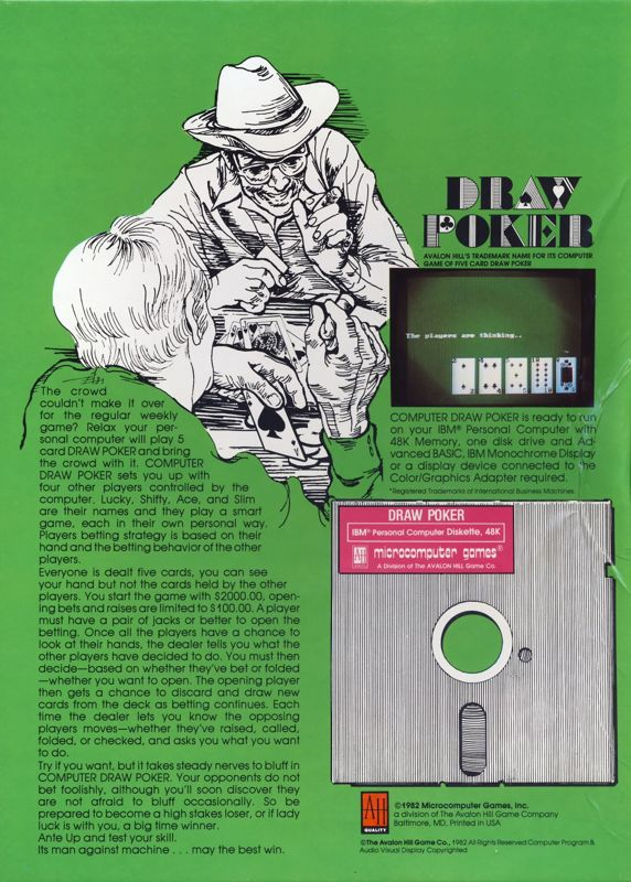 Draw Poker — box-2D-back (US)