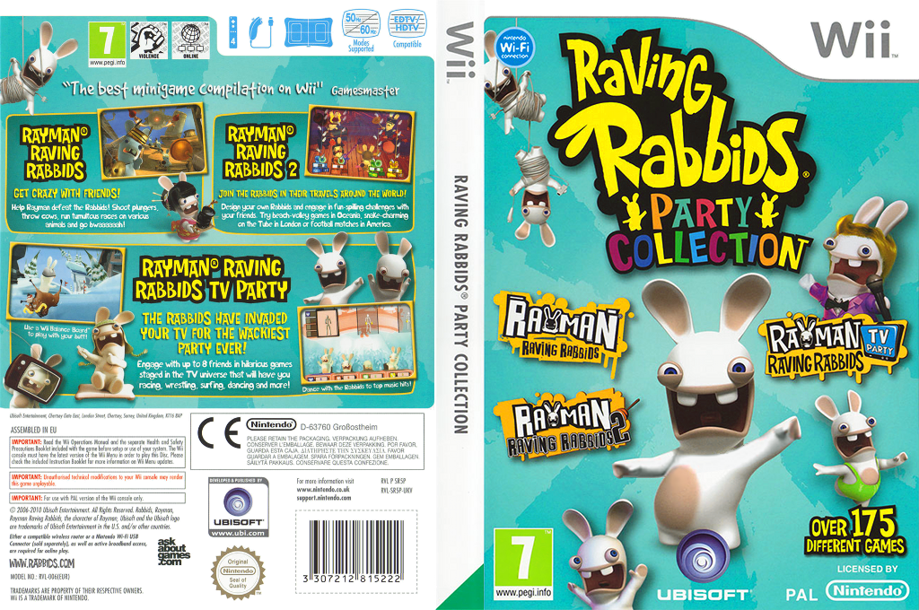 Raving Rabbids - Party Collection — box-texture (UK)
