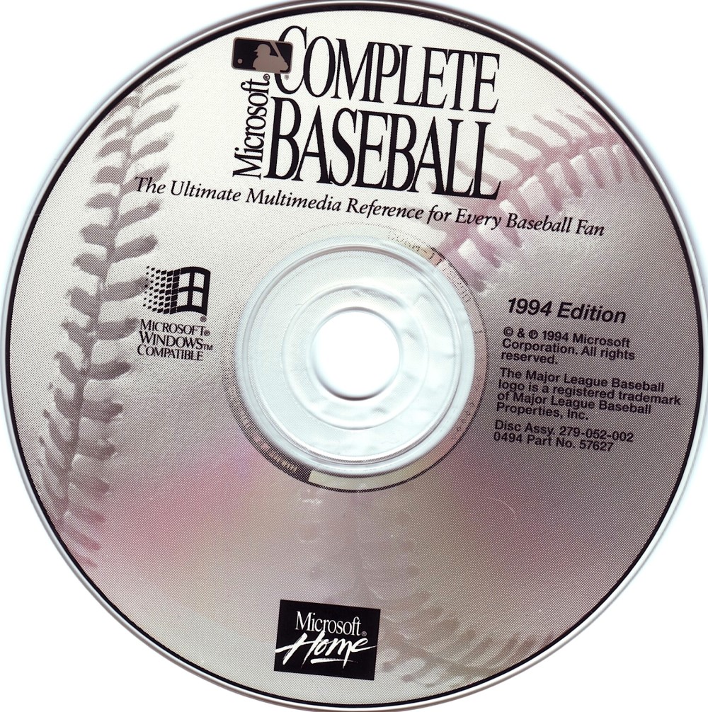 Microsoft Complete Baseball: 1994 Edition — support-2D (WOR)