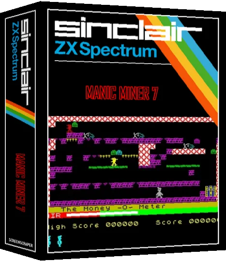 Manic Miner 7 — box-3D (SS)