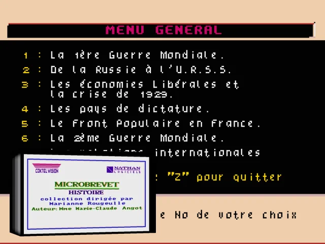 MicroBrevet Histoire — mixrbv2 (WOR)