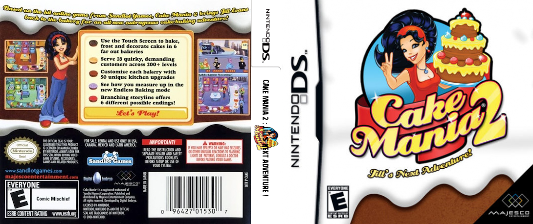 Cake Mania 2 - Jill's Next Adventure! — box-texture (US)