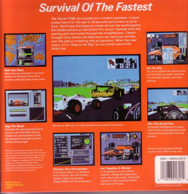 Ferrari Formula One — box-2D-back (US)