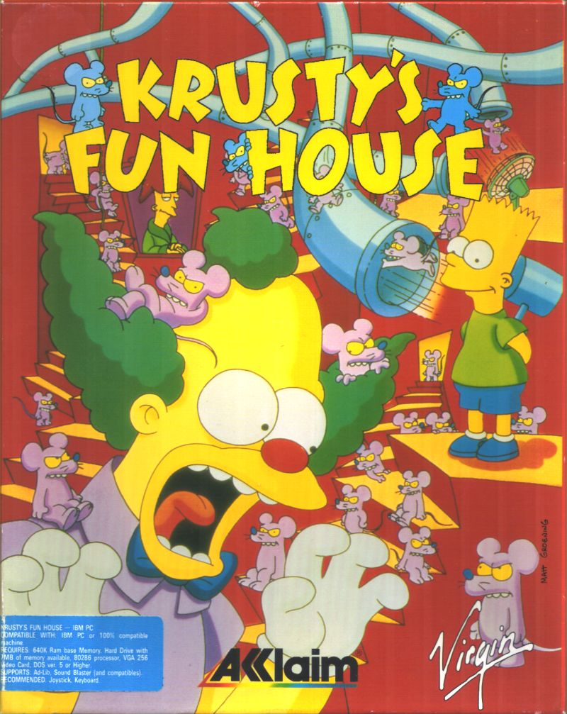Krusty's Fun House box art