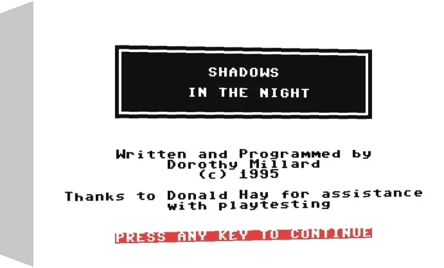 Shadows in the Night — box-3D (WOR)