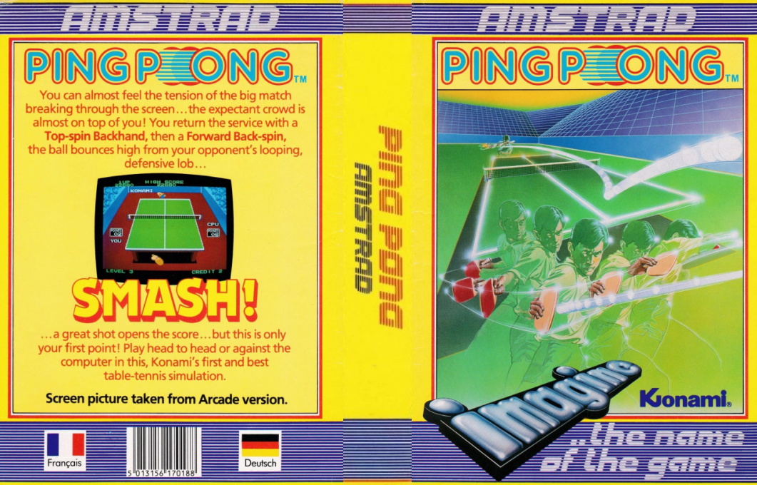 Konami's Ping Pong — box-texture (EU)