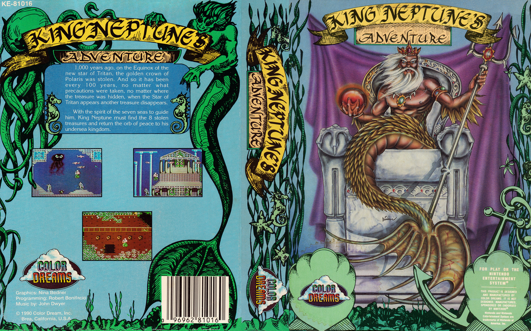 King Neptune's Adventure — box-texture (US)