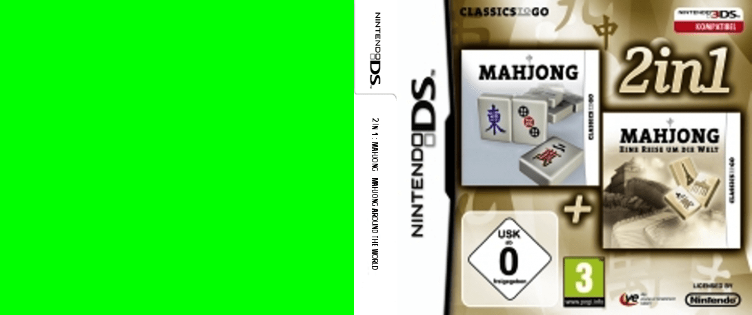 2 in 1 - Mahjong + Mahjong Around the World — box-texture (DE)