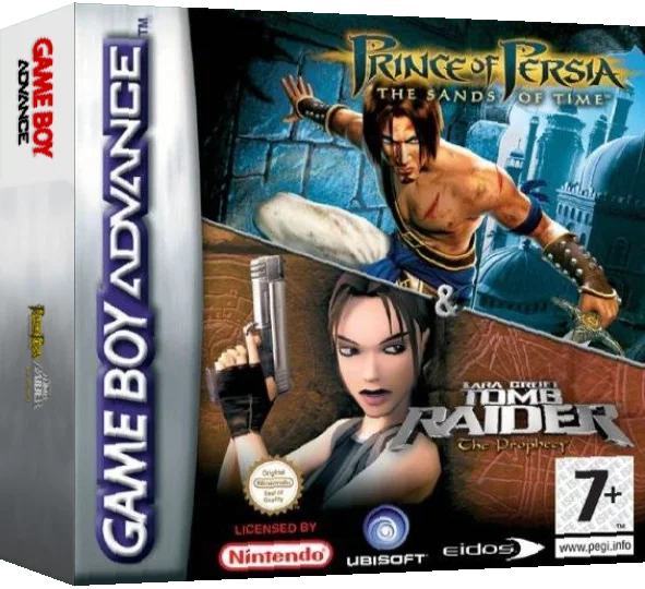 Prince of Persia - The Sands of Time & Lara Croft Tomb Raider - The Prophecy — box-3D (EU)