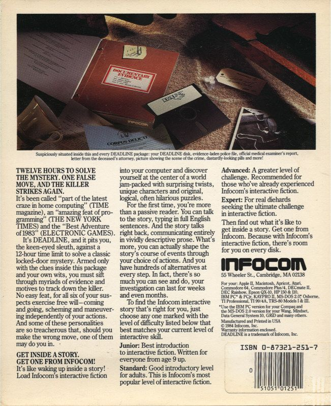 Deadline — box-2D-back (US)
